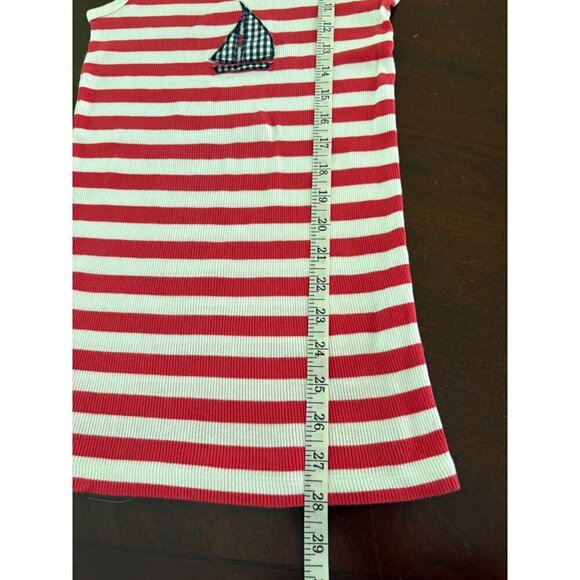 J. Crew Striped Favorite Tank Nautical Sailboat Coastal Summer Size Medium - Picture 7 of 8